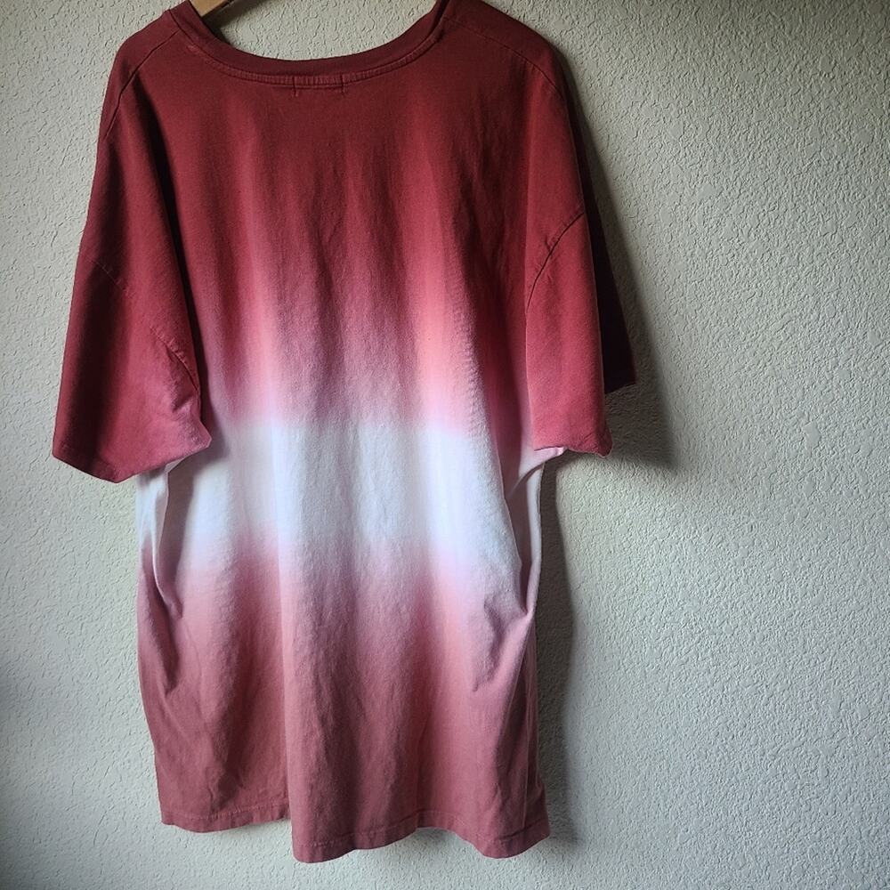 Zenana Dip Dye Short Sleeve Round Neck Top Size L - Picture 3 of 8